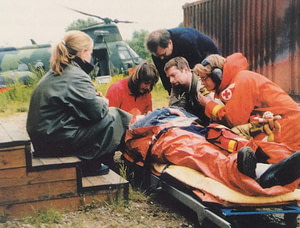 Den första kursen till ambulanssjuksköterska i Lund startade hösten 1998 och slutade vecka 44, 1999. Foto: Christer Carlsson. 